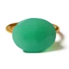 Bague Cabochon Chrysoprase
