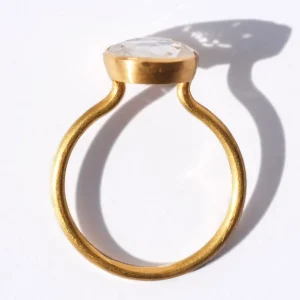 Bague Mini Princesse Pierre de Lune Irisée