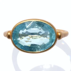 Bague Swivel Aigue-Marine