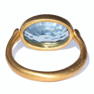 Bague Swivel Aigue-marine