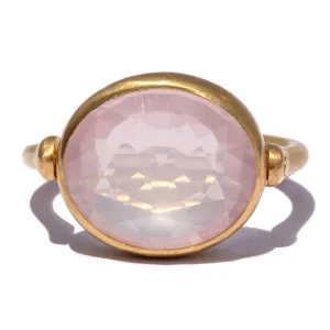 Bague Swivel Quartz Rose