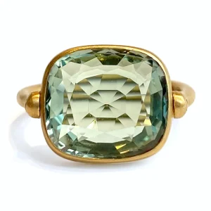 Bague Swivel Quartz Vert