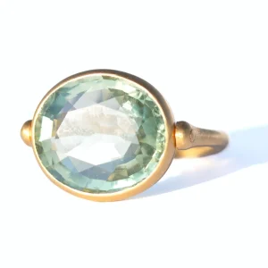 Bague Swivel Quartz Vert