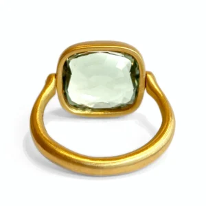 Bague Swivel Quartz Vert