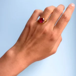 Bague Swivel Rubellite