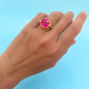 Bague Swivel Rubellite