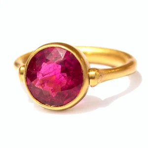 Bague Swivel Rubellite