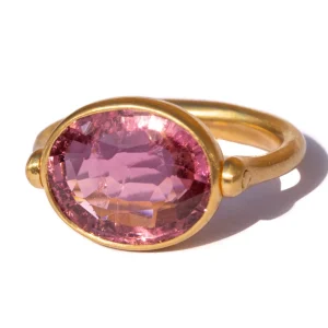 Bague Swivel Tourmaline Rose