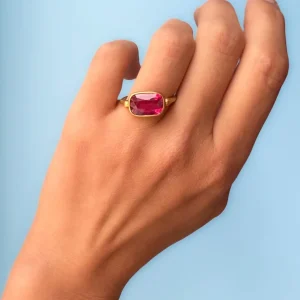 Bague Swivel Tourmaline Rose