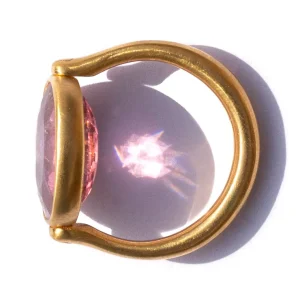 Bague Swivel Tourmaline Rose