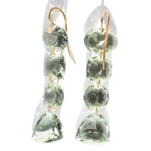 Boucles d'oreilles Arabella Quartz Vert