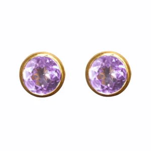 Boucles d'oreilles Bindi Améthyste
