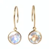Boucles d'oreilles Bindi Pierre de Lune Irisée