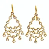 Boucles d'oreilles Dancing Emilie Pierre de Lune irisée