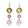 Boucles d'oreilles Elizabeth T. Pastel