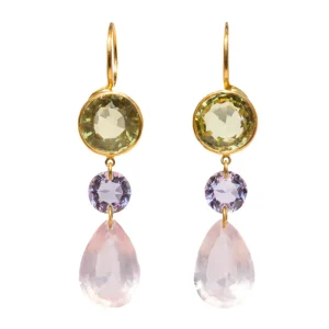 Boucles d'oreilles Elizabeth T. Pastel