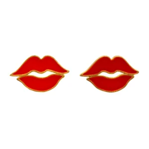 Boucles d'oreilles Flying Kiss Rouge