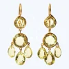 Boucles d'oreilles Gabrielle d'Estrées Quartz Citron