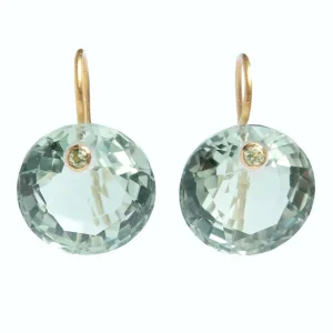 Boucles d'oreilles Gem Quartz Vert