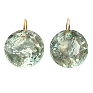 Boucles d'oreilles Gem Quartz Vert