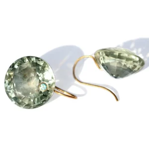Boucles d'oreilles Gem Quartz Vert