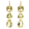 Boucles d'oreilles Jemima Quartz Citron