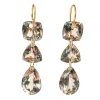 Boucles d'oreilles Jemima Quartz Fumé