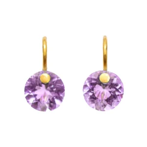 Boucles d'oreilles Mini Brilliant Améthyste