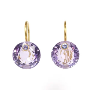 Boucles d'oreilles Mini Gem Améthyste