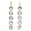 Boucles d'oreilles Mini Rivières Quartz Vert