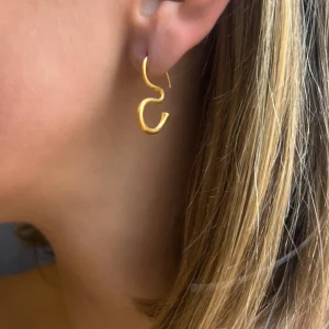 Boucles d'oreilles Om Améthyste
