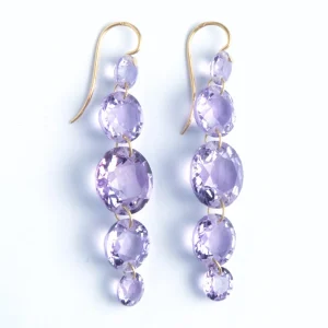Boucles d'oreilles Psychedelic Améthyste