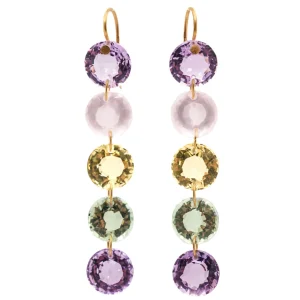 Boucles d'oreilles Rivières Multicolores