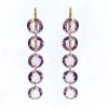 Boucles d'oreilles Rivières Améthyste
