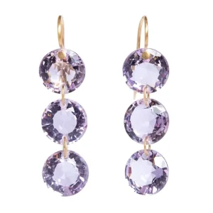 Boucles d'oreilles Rivières Améthyste