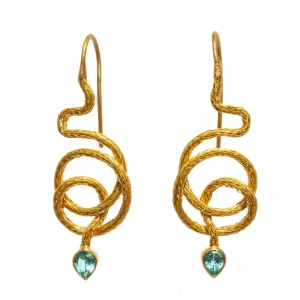 Boucles d'oreilles Serafa Snake Apatite