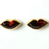Boucles d'oreilles Tender Kiss Grenat