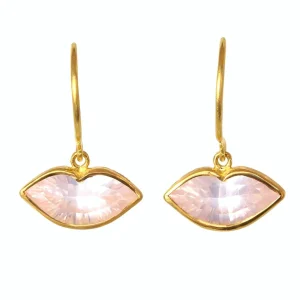 Boucles d'oreilles Tender Kiss Quartz Rose