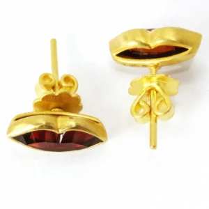Boucles d'oreilles Tender Kiss Grenat