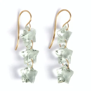 Boucles d'oreilles Wonder Trio Quartz Vert