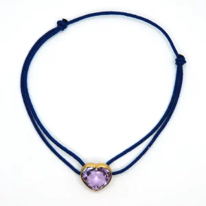 Bracelet Cœur Améthyste
