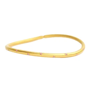 Bracelet Ellipse Saphir rose 16,5 cm