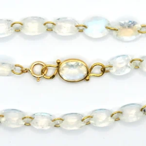 Collier Lady Like Pierre de Lune Irisée