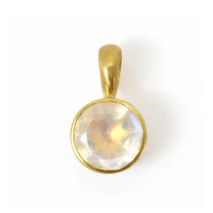 Pendentif Bindi Pierre de Lune Irisée