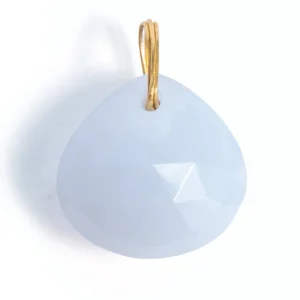 Pendentif Briolette Calcédoine