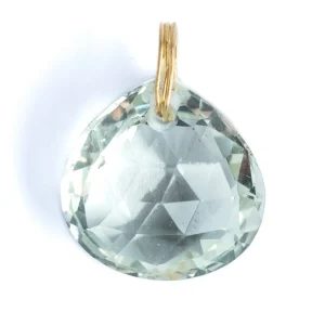 Pendentif Briolette Quartz Vert