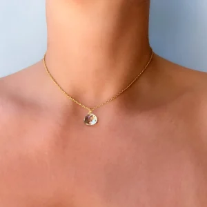 Pendentif Briolette Quartz Vert