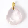 Pendentif Gem Quartz Rose