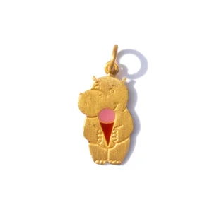 Pendentif Hippopotame Emaillé