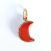 Pendentif Lune Cornaline